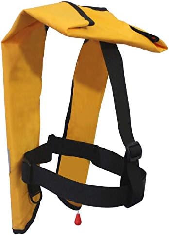 Top Safety Adult Life Jacket with Whistle - Manual Version Inflatable Lifejacket Life Vest Preserver PFD for Boating Fishing Sailing Kayaking Surfing Paddling Swimming - Adjustable Life Saving Vest - Image 4