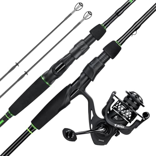 KastKing Zephyr Dual-Tip Baitcaster & Spinning Fishing Rod and Reel Combo by KastKing