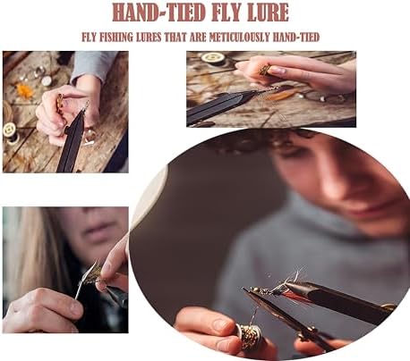 120PCS Nymphs for Fly Fishing Kit Premium Hand Tied Trout Bass Flies Box - Image 3
