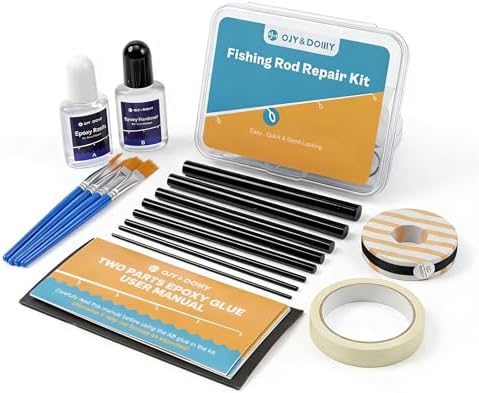 Fishing Rod Repair Complete Kit,Pole&Tip Replacement with Supplies by OJYDOIIIY