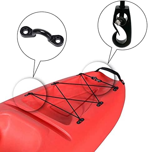 Kayak Deck Rigging Kit 8 Feet Bungee Cord with Bungee Cord Ends Hooks - Image 4