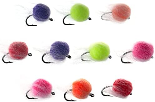 BASSDASH Fly Fishing Wet Flies Streamers Nuke Eggs for Trout Steelhead Salmon Fishing, Fly Lure Kit with Box by Bassdash
