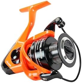 Okuma Cat Slayer Custom Spinning Reel – 6000 Size Catfish Reel with DFD Dual Force Drag, Flite Drive System, UV Reactive Body, Neon Green, CSC-6000NO - Image 5