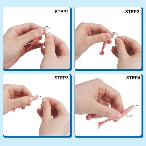 Barbless Fishing Hooks, 120pcs Carp Fishing Hooks Small Sizes Barbless Trout Circle Hooks Curved Shank Fly Tying Hooks for Carp Hair Rig Fishing Tackle Saltwater Freshwater - Image 5