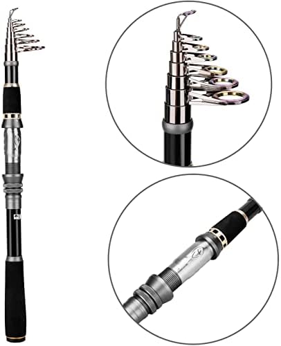 PLUSINNO Collapsible Telescopic Fishing Rod Pole and Reel Combo Starter Kit - Image 2