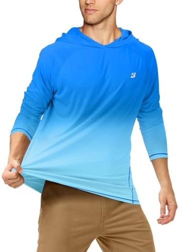 Roadbox Mens Fishing Sun Hoodie, Long Sleeve UPF 50+ UV Protection Shirts - Image 2