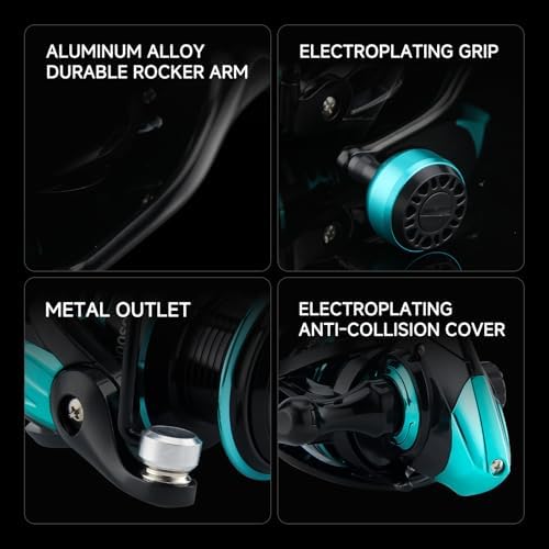 HAUT TON Dolphin Spinning Reel, 5+1BB Saltwater Fishing Reels - Image 6