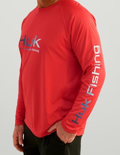 HUK Men's Pursuit Vented Long Sleeve Fishing Shirt (+30 UPF) - Image 2