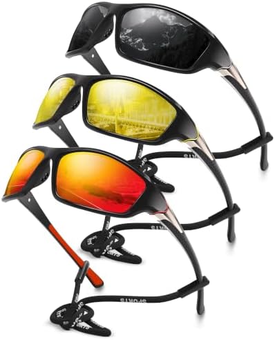 Polarized Sports Wrap Around Sunglasses Men Fishing Running Golf by Foliful
