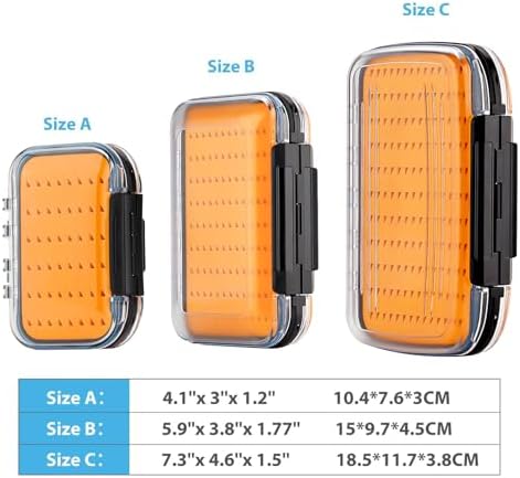 Gonex Fly Boxes for Fly Fishing files Jigs Waterproof Double Sided Fly Case - Image 4