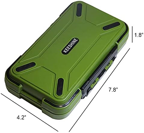 Small Fishing Tackle Box, Mini Double-Sided Fishing Lure Box with Adjustable Dividers Multi-Purpose Organizer(Green) - Image 4