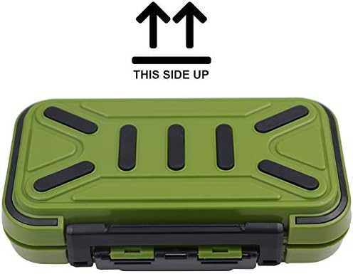 Mini Fishing Lure Box, Floating Storage Box, Double-Sided Small Fishing Box with Adjustable Dividers Organizer Making Kit Container for Lure Hook Beads Earring Tool (Green) - Image 5