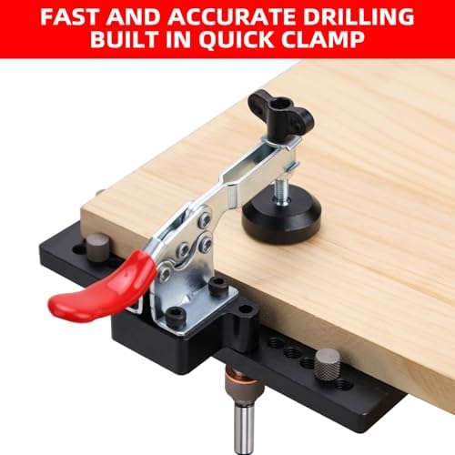 GOINGMAKE Metal Concealed Hinge Jig with Quick Clamp,35mm Cabinet Hinge Jig - Image 2