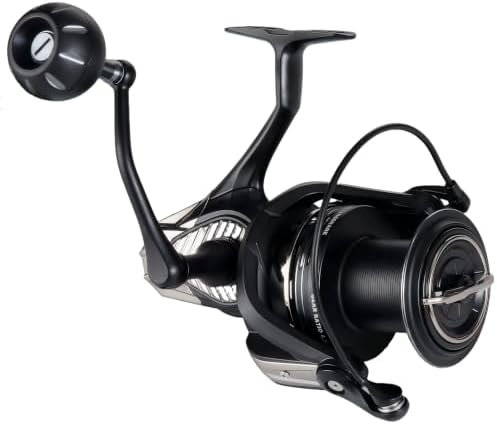 GARRET 12000/16000 Surf Fishing Reel - Heavy Duty Saltwater Spinning Reel, 60LB Carbon Drag, Magnesium Alloy Body, CNC Aluminum + 2 Graphite Interchangeable Spools, Long-Cast Worm Shaft System - Image 6