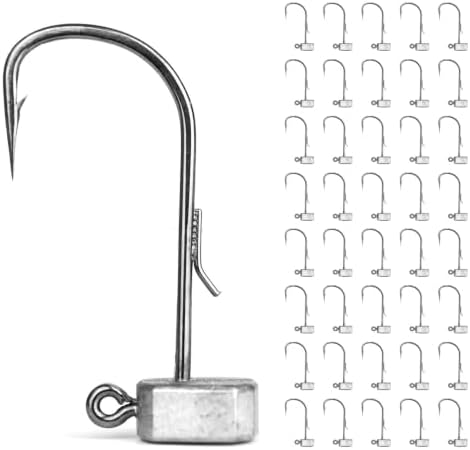 Ned Rig Jig Heads, 20/40 Pack Finesse Mushroom Jig Hooks for Bass Fishing by OJYDOIIIY