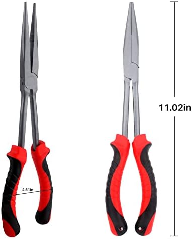 Hikary Long Nose Fishing Pliers, Stainless Steel Hook Remover Braid Cutter Rustproof Multi-Tool Fishing Gripper for Freshwater Saltwater - Image 6