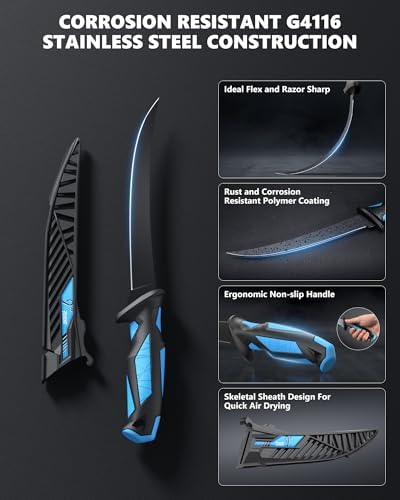 Fillet Knife Kit Combo,Fishing Gear and Gifts for Men - Image 3