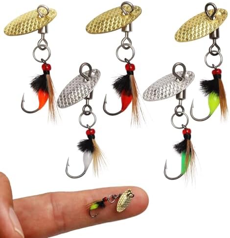 Dovesun Fly Fishing Trout Lures with Fishing Spinner 5PCS/10PCS by Dovesun