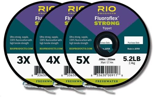 RIO Products Fluoroflex Strong Fluorocarbon Tippet 3 Pack 30 Meters by RIOPRODUCTS