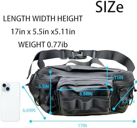 Fishing Fanny Pack for Men -Fishing Fanny Pack-Lightweight and Fishing Sling Pack - Image 2
