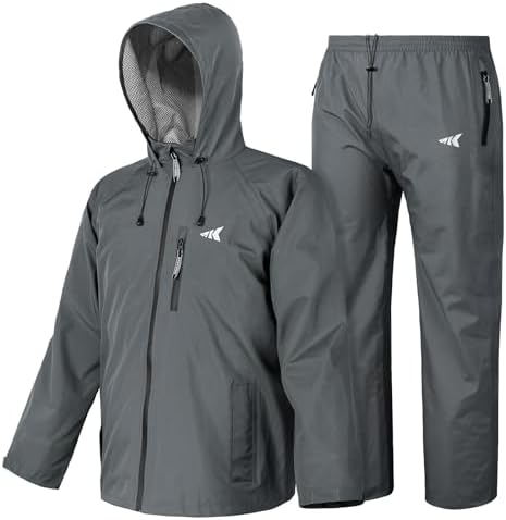KastKing HydroSense Essential Waterproof Beathable Lightweight Rain Suit by KastKing