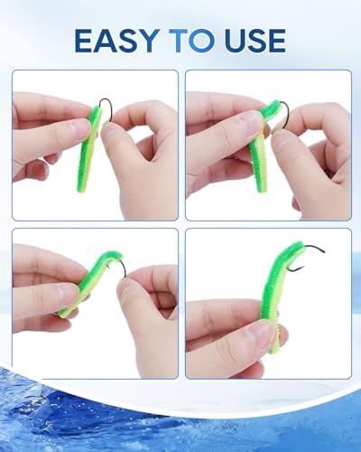UCEC 190/220/260PCS Barbless Fishing Hooks, Carp Hooks Circle Curve Shank Fly Tying Fishing Hook Tackle Kit for Freshwater Saltwater Hair Rig Trout Size: 2# 4# 6# 8# 10# - Image 6