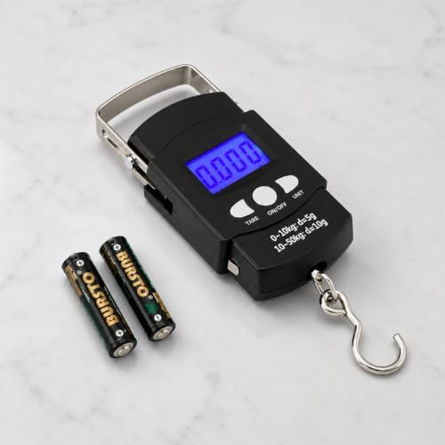 Digital Fishing Scale, 110lb Portable Fish Scale, Hanging Luggage Scale - Image 6