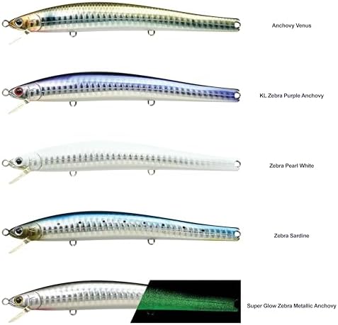 Lucky Craft FlashMinnow 125 YAWARA Saltwater Fishing Lure, Jerkbait for Halibut and Sea Bass, Long Casting Fishing Gear, Slow Sinking 5in 0.7oz, Tackle Box and Fish Accessories - Image 6