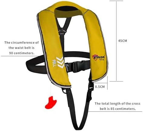 Automatic Inflatable Life Jacket, Preserver PFD for Kids,Life Vest for Kid,Supports Weight up to 160 pounds(YSH725) - Image 4