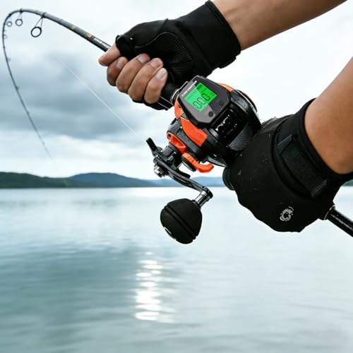 Line Counter Digital Baitcasting Fishing Reel with LCD Display Ultralight Baitcaster Reel, 22-35 Lb Max Drag, 6.3:1/7.2:1 Gear Ratio, Left/Right Hand, for Freshwater & Saltwater - Image 2