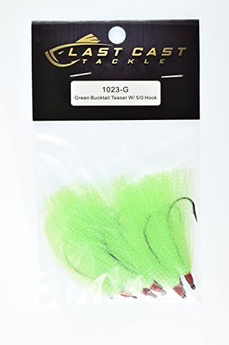 Bucktail Teaser with 5/0 Hook - 10 Pack - 5 Colors to Choose from - Image 3