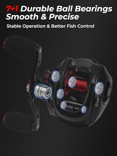 Jenseits Baitcaster Reels, 7.3:1 High Speed Baitcasting Fishing Reel, 7+1BB - Image 4