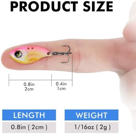 TRUSCEND Metal Fishing Jigs Lures with Hand-Polished, Colorfully Reflective Lead Fishing Spoons Glow Hard Swimbaits for Bass, Walleye, Trout, Salmon, Freshwater & Saltwater Fishing Gear Gifts for Men - Image 2