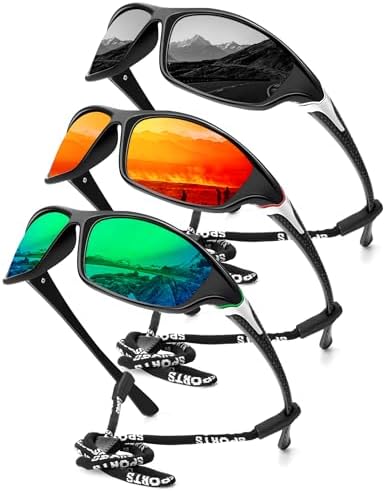 KALIYADI Sports Polarized Sunglasses Men UV400 Protection for Fishing Driving Cycling by KALIYADI