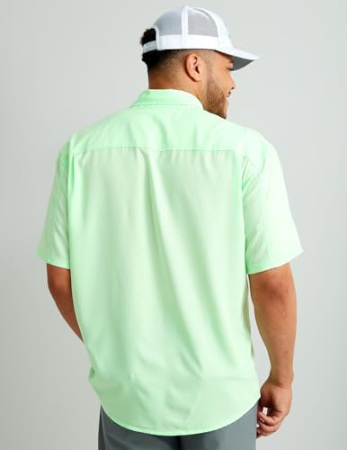 HUK Men's Tide Point Kc Scott Original Artwork Short Sleeve Shirt, Fishing Button Down - Image 6