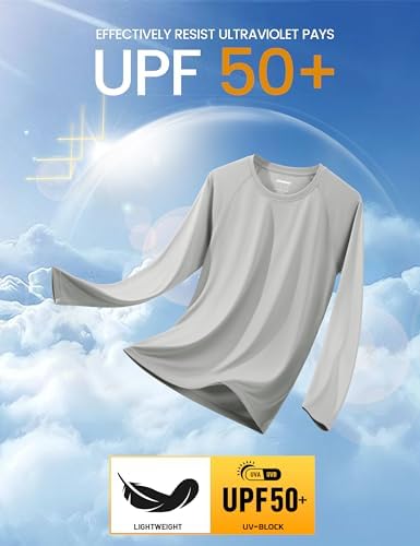 MAGCOMSEN Men's Long Sleeve Shirts UPF 50+ UV Sun Protection Athletic Shirts for Hiking Running Workout Rash Guard - Image 3