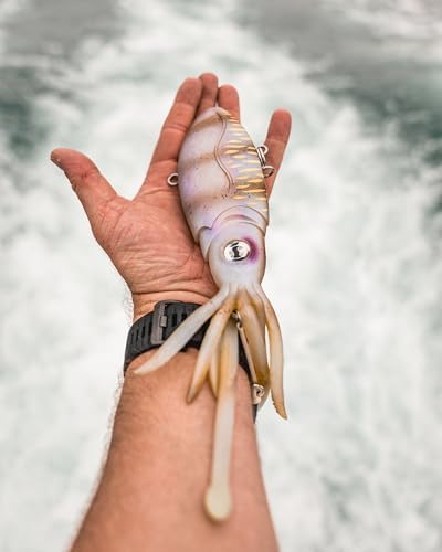 Nomad Design Original Squidtrex Patented Vibrating Fishing Lure - TPE Soft Plastic Lure Bait for Saltwater with Strong BKK Assist Hooks, Fishing Bait that Catches Many Species - Image 4