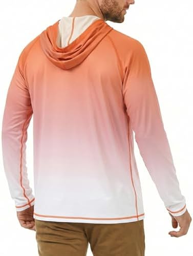 Roadbox Mens Fishing Sun Hoodie, Long Sleeve UPF 50+ UV Protection Shirts - Image 3