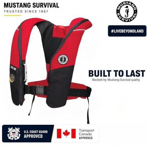 Mustang Survival Elite 190 Inflatable PFD - Red/Black - Image 4
