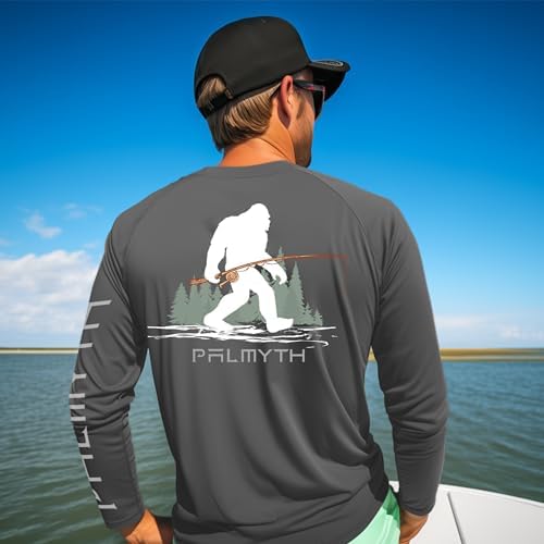 Palmyth Fishing Shirts for Men Long Sleeve UPF 50+ T Shirt Sun Protection - Image 3