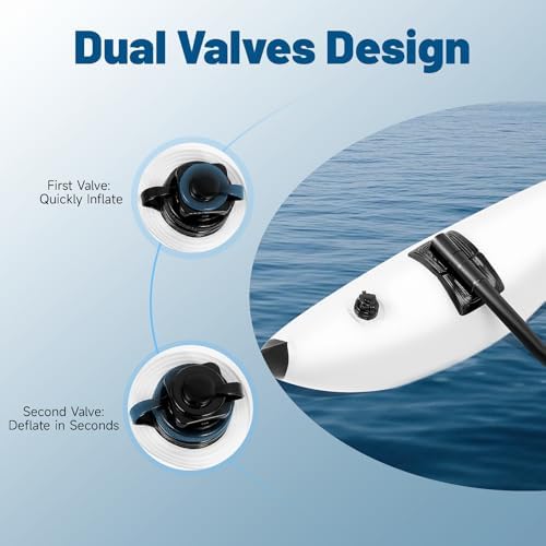 Kayak Float 2X PVC Inflatable Outrigger Kayak Float Tube Stabilizer Kit, Portable Detachable Fishing Boat Float Tube Stabilizers for Fishing Water Skiing Surfing - Image 4