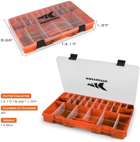 KastKing Utility Tackle Boxes, 3600 and 3700 Fishing Tackle Trays - Image 6