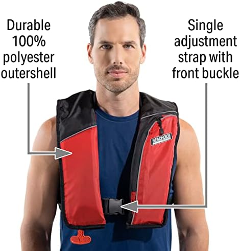 Seachoice Inflatable Personal Flotation Device (PFD), Adult Size, Type IV and Type V - Image 2
