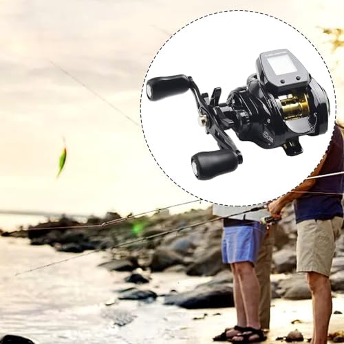 FABULETTA Digital Baitcasting Reel with 7.2:1 Gear Ratio, Electric Line Counter and Depth Positioning, Bite Alarm Fishing Reel, Rechargeable Battery Powered, Left or - Image 6