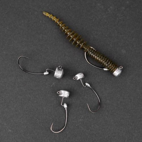 20Pack Weedless Ned Rig Jig Heads with Molded Bait Keeper for Bass Fishing - Image 6