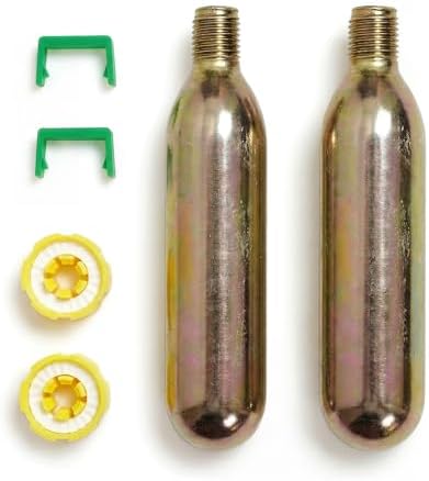 Owntop 24 Gram CO2 Cartridges PFD Rearming Kit, 1/2 inch Thread for Automatic/Manual Inflatable Life Jacket, C02 Cylinder Metal Tank 24g by Owntop