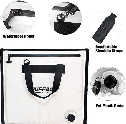 Buffalo Gear Insulated Cooler Bag - 20x18in Bait Cooler, Waterproof Fish Kill Bag - Image 3