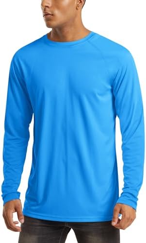 MAGCOMSEN Men's Long Sleeve Shirts UPF 50+ UV Sun Protection Athletic Shirts for Hiking Running Workout Rash Guard by MAGCOMSEN