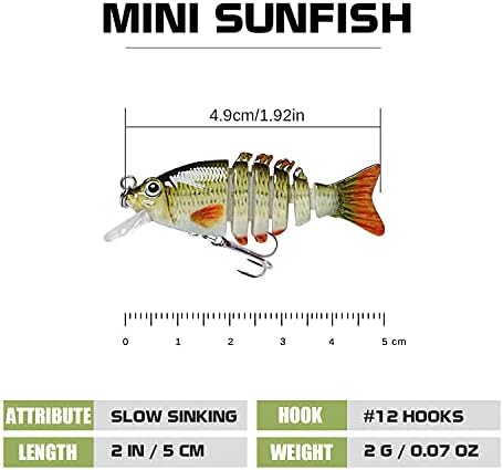 TRUSCEND Swimmax Easy Catch Fishing Lures with BKK Hooks, Wiggling, Vibrating, Rattling and Gurgling for More Bites, Heavy-Duty Dyneema Fiber Jointed Swimbaits for Bass, Trout, Crappie, Walleye, Pike - Image 2