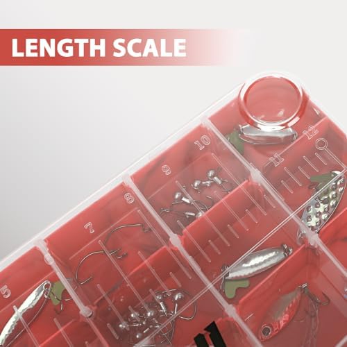 Goloni Fishing Tackle Box,Plastic Clear Fishing Storage Organizer Box With Removable Dividers,3700 Tackle Trays,Storage Lure Box for Lures 4 Pack - Image 3